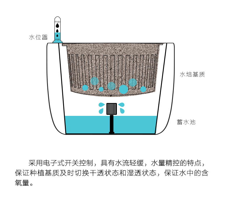 素心智能花盆陶瓷创意爆款个性室内大号防腐永生盆景