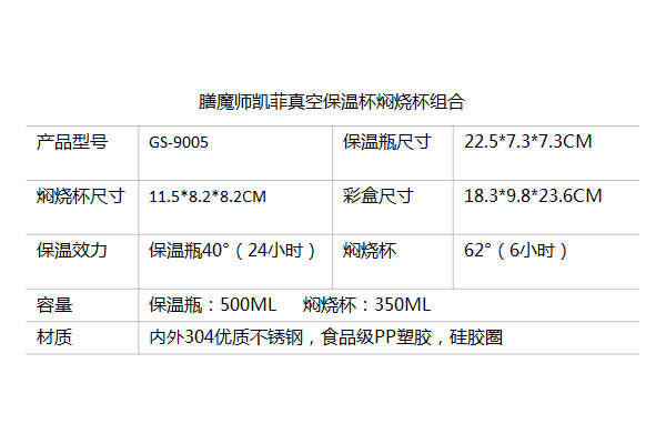 膳魔师凯菲真空保温杯焖烧杯组合