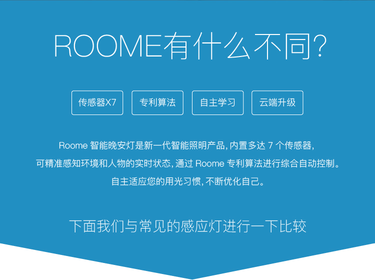 Roome智能灯手势控制台灯感应夜灯简约床头卧室灯