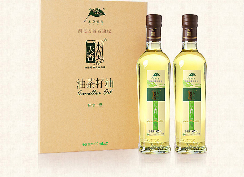 本草天香山茶油500ml*2礼盒