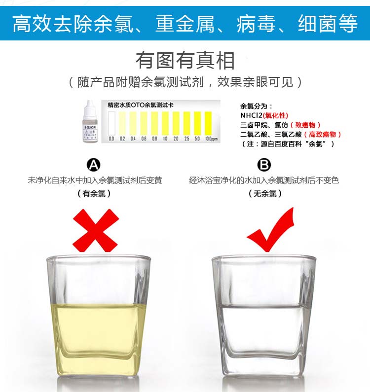 加立(jealee)洗澡净水器家用A10-59沐浴滤水器净化器花洒过滤器洗脸淋浴净水器