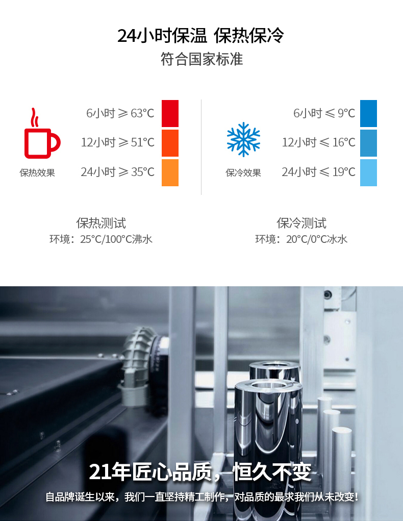 清水创意设计不锈钢真空保温杯男女士时尚水杯情侣礼品礼盒装杯子