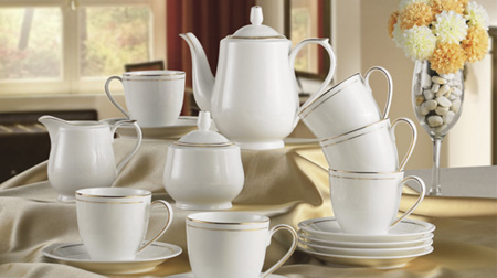 陶瓷金线茶具、咖啡具