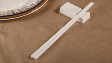 纯白陶瓷筷子、白瓷筷子